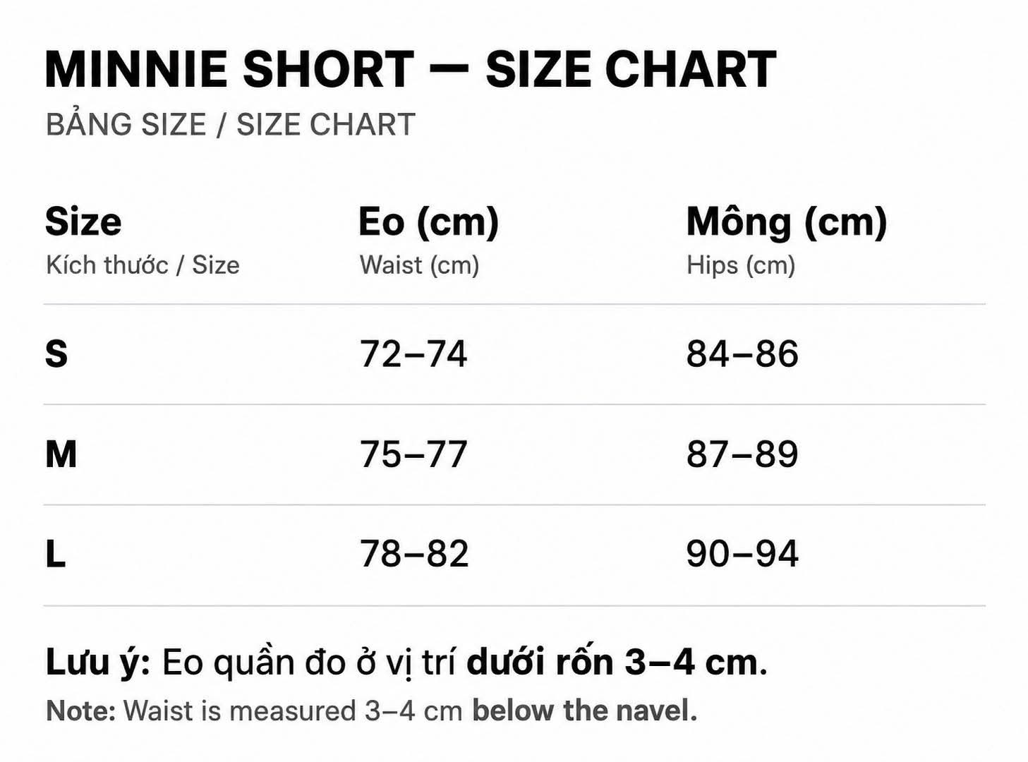 MINNIE SHORT